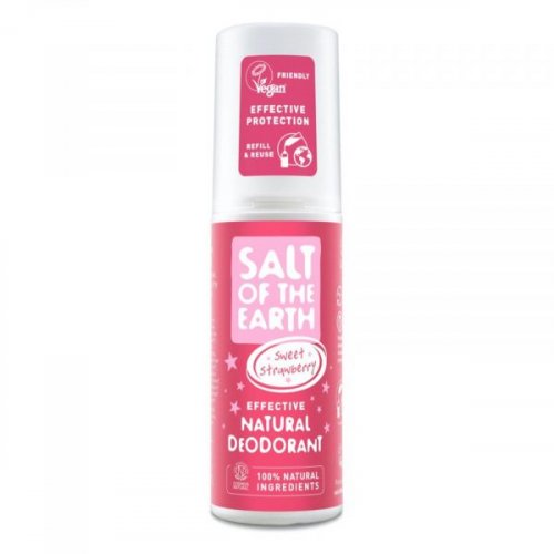 Deo Soľ Zeme sprej - Sweet Strawberry 100ml Crystal spring